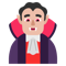 Man Vampire- Medium-Light Skin Tone emoji on Microsoft